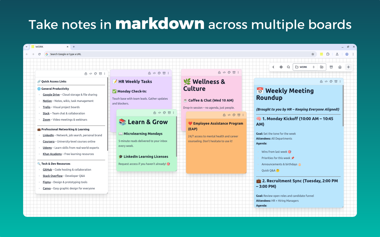 MemoTab - New Tab Notes截图4