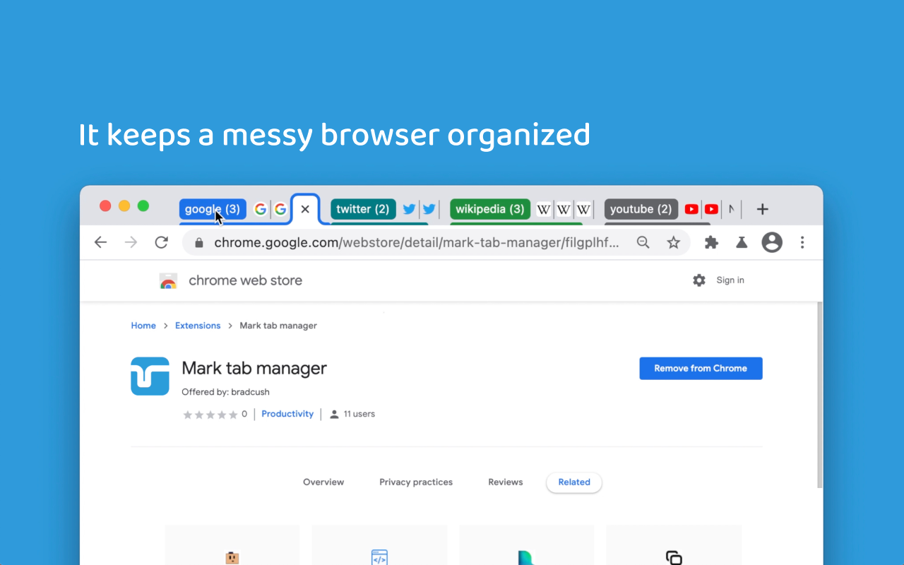 Mark tab manager截图1