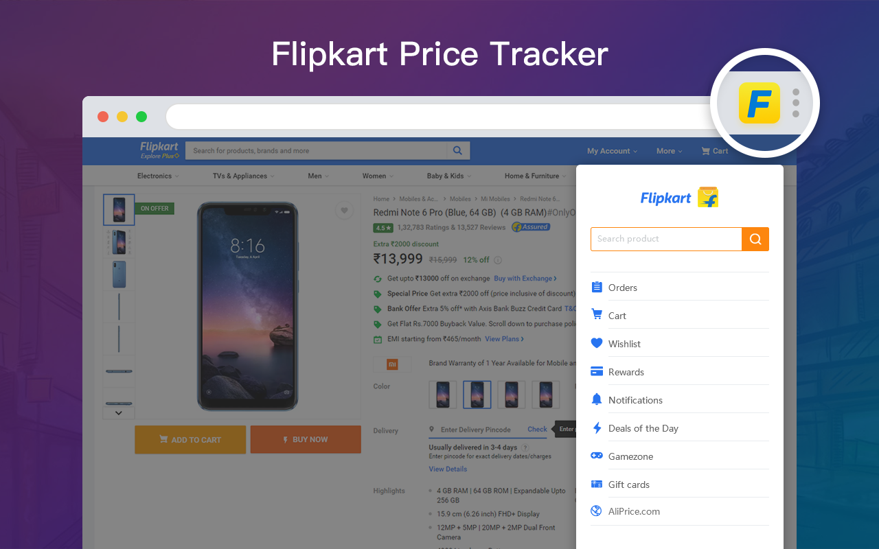 AliPrice Search by Image for Flipkart截图2