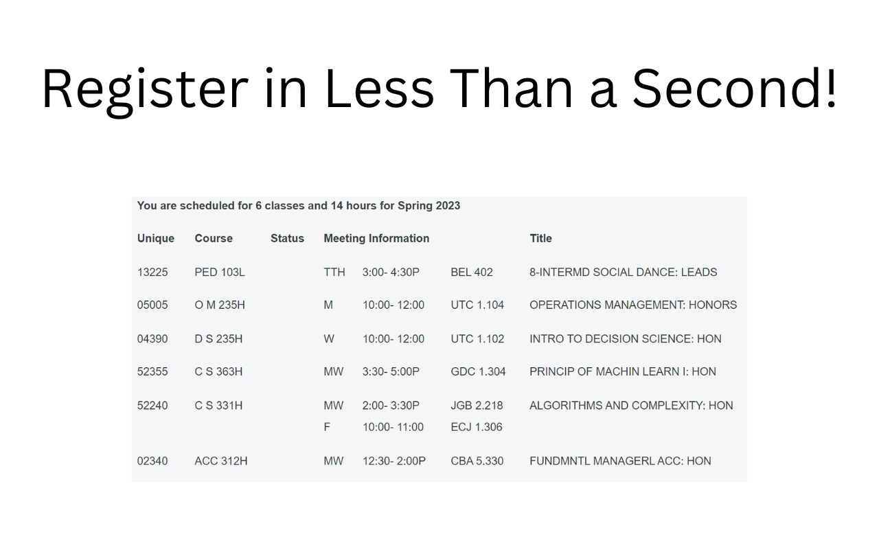 UT Course Scheduler截图1