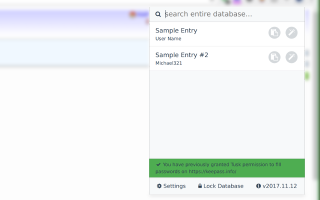 KeePass Tusk - Password Access and Autofill截图4