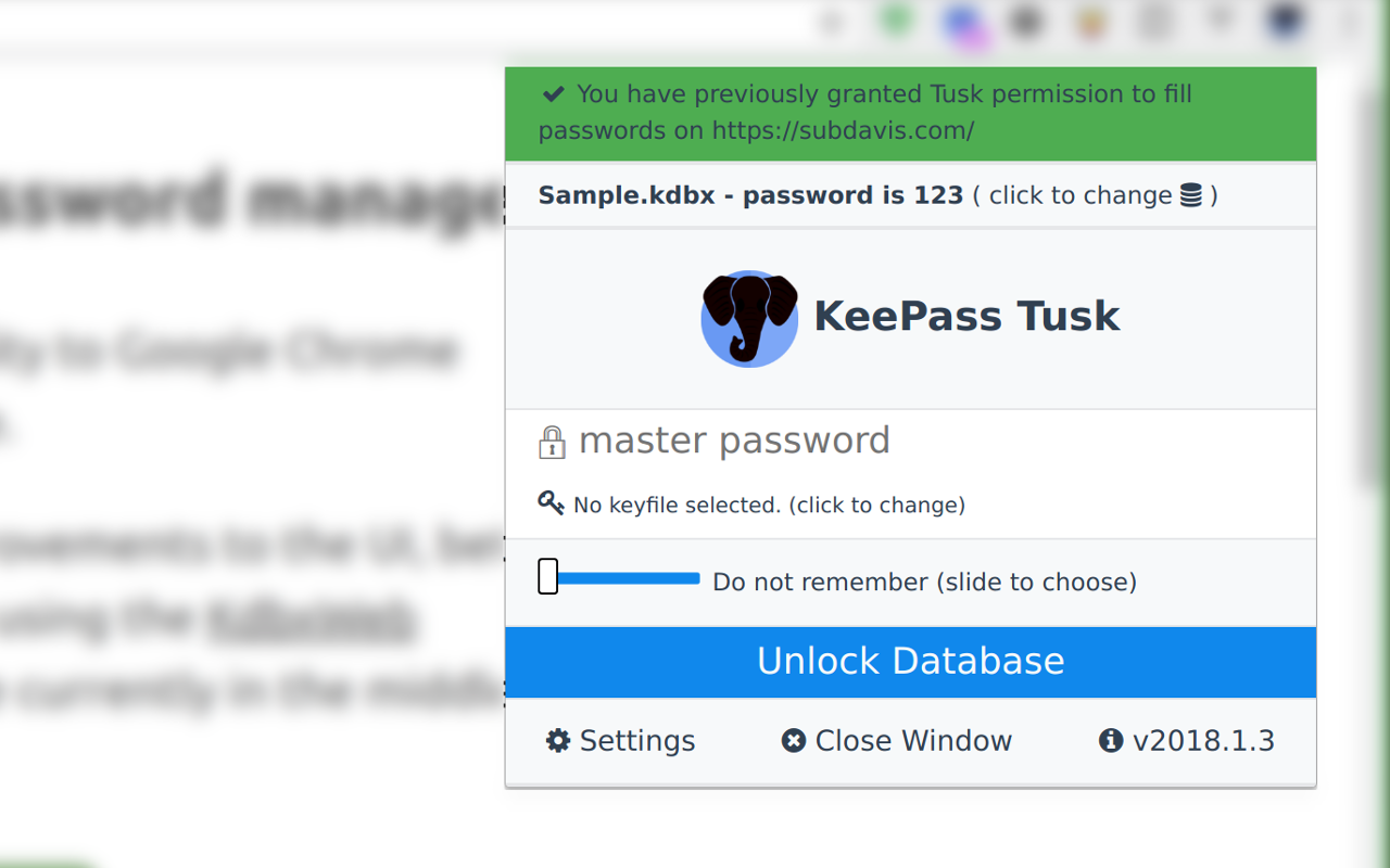 KeePass Tusk - Password Access and Autofill截图5