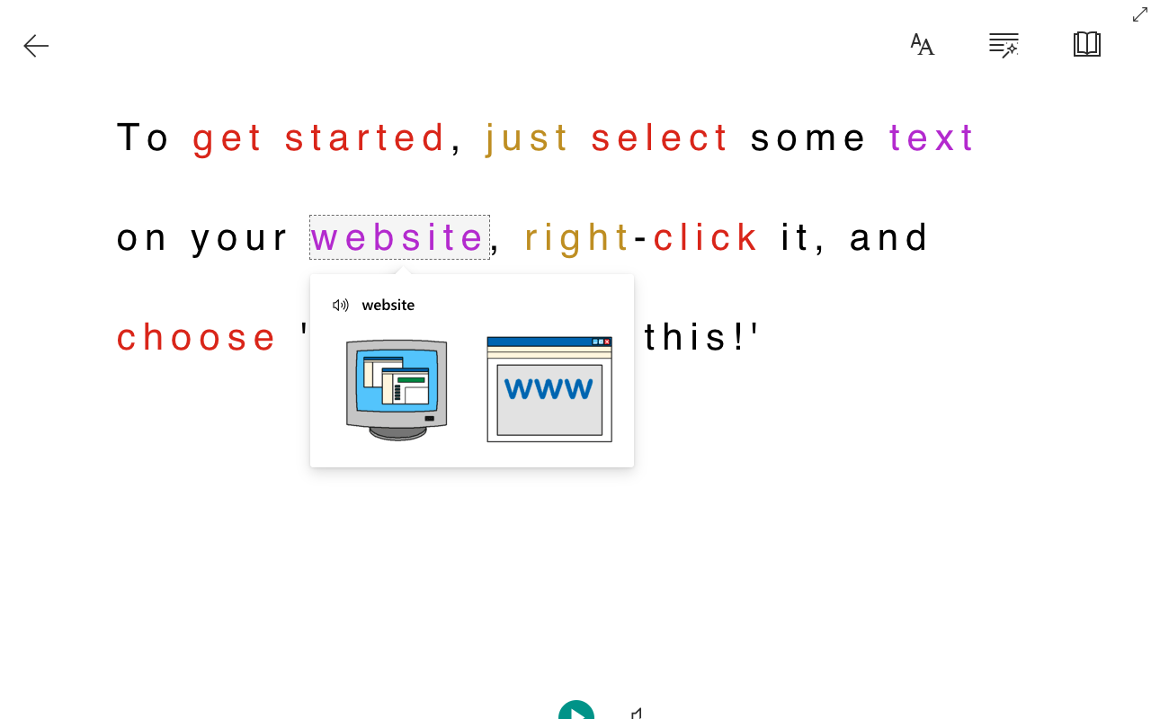 Use Immersive Reader on Websites截图1