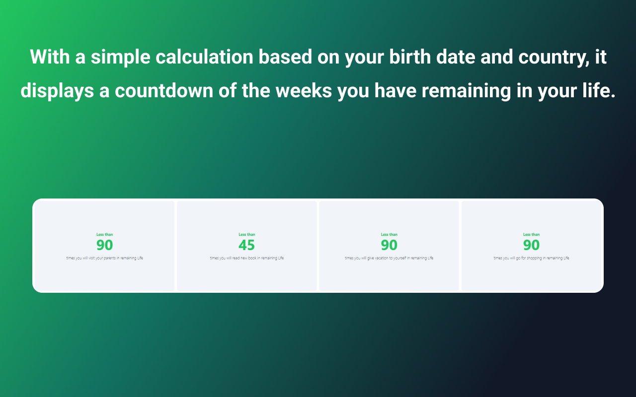 Weeks in a life截图4
