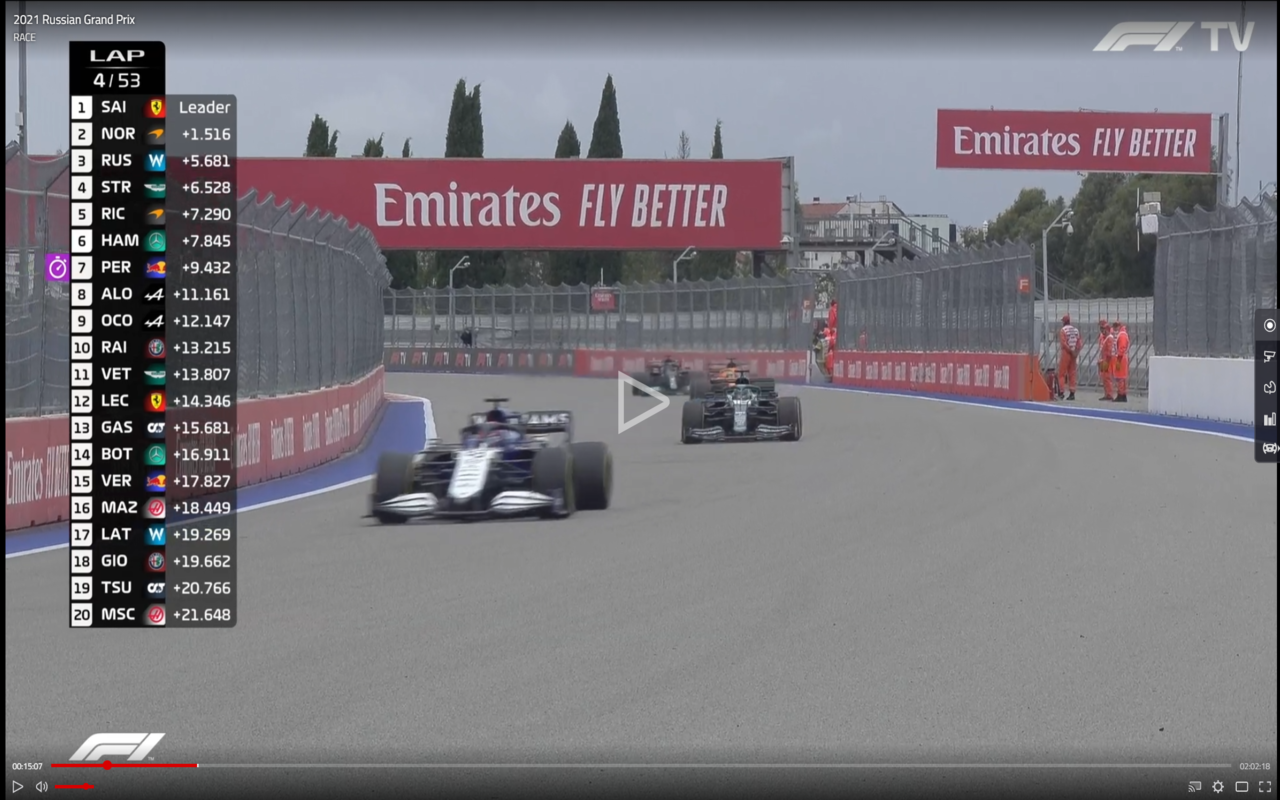 F1 TV Theater mode截图1