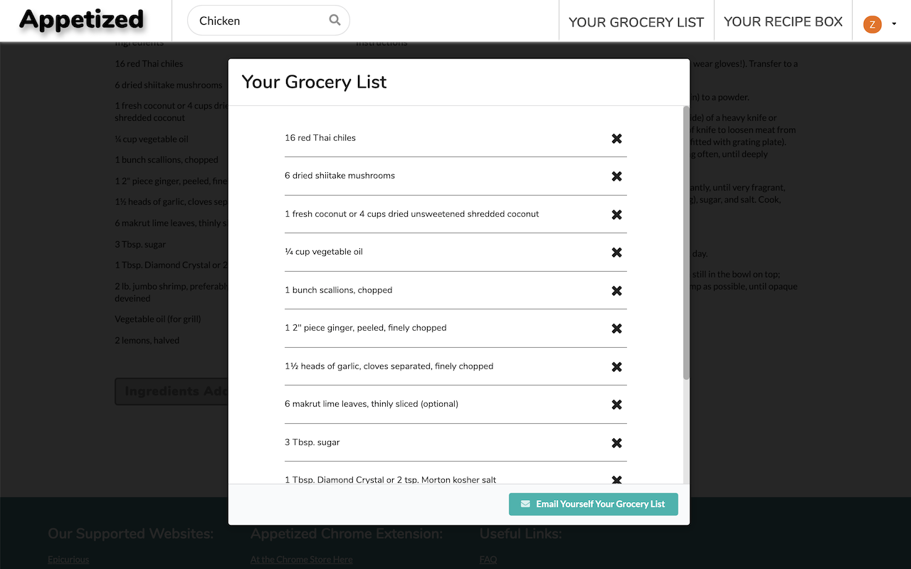Appetized Recipe Manager截图1