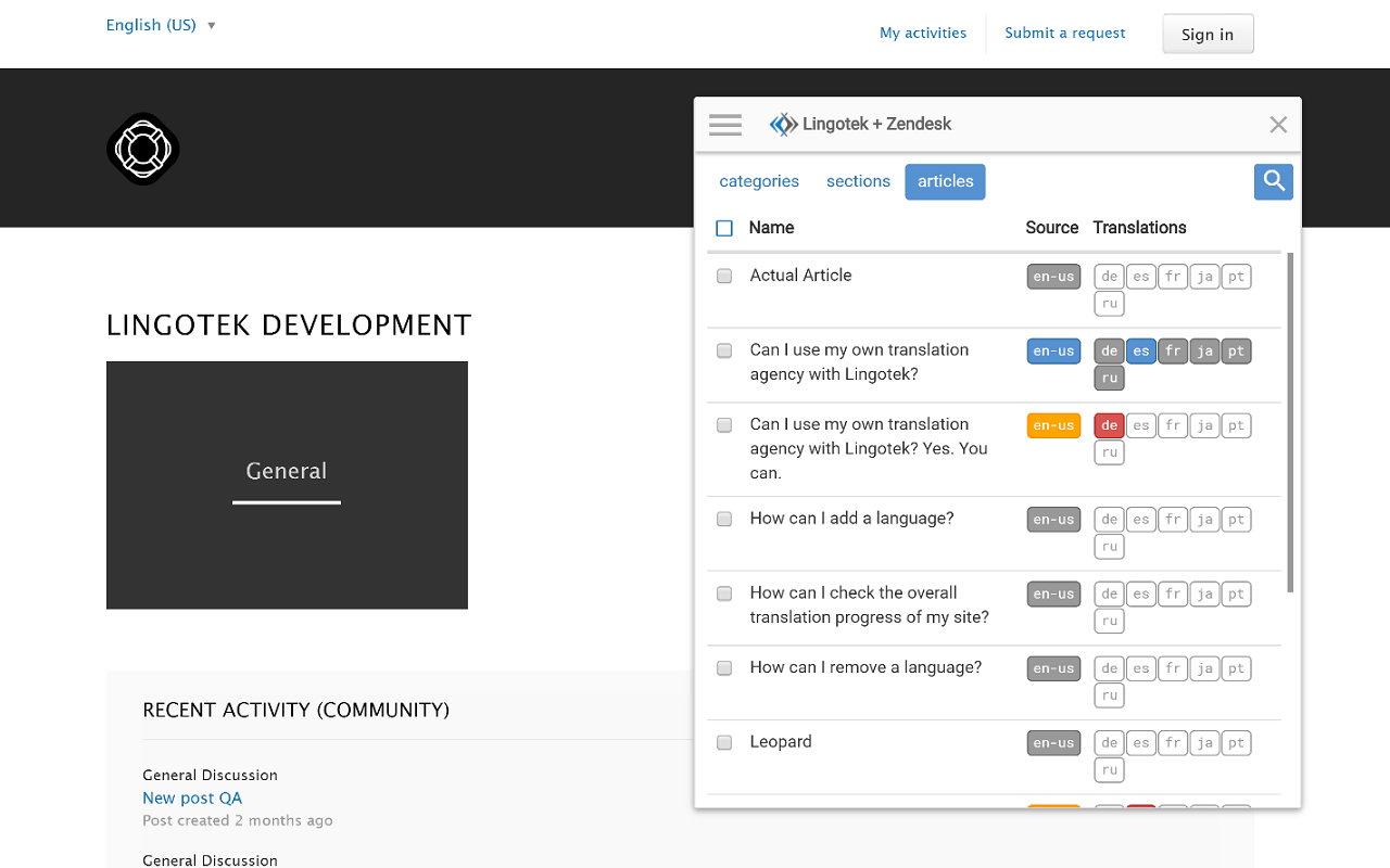 Lingotek Marketplace Extension (legacy)截图1