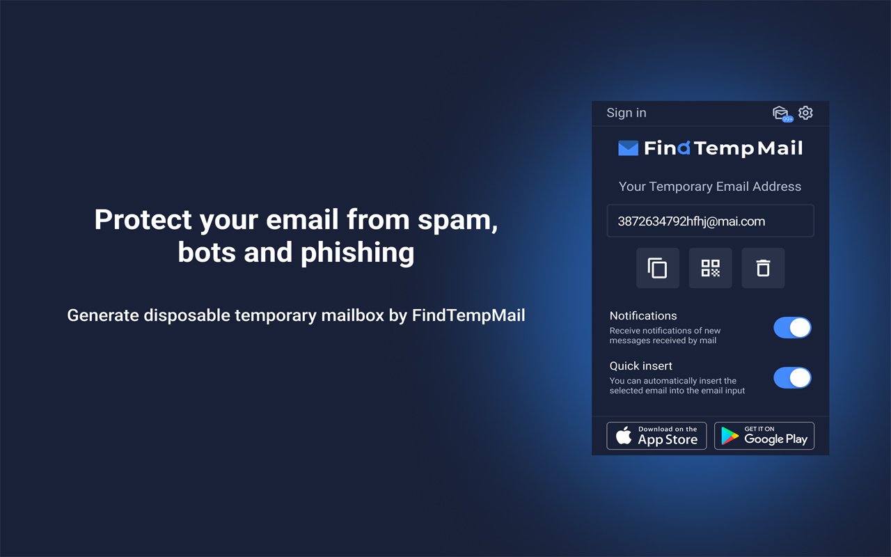 Findtempmail - Fast Temp Mail Generator截图1