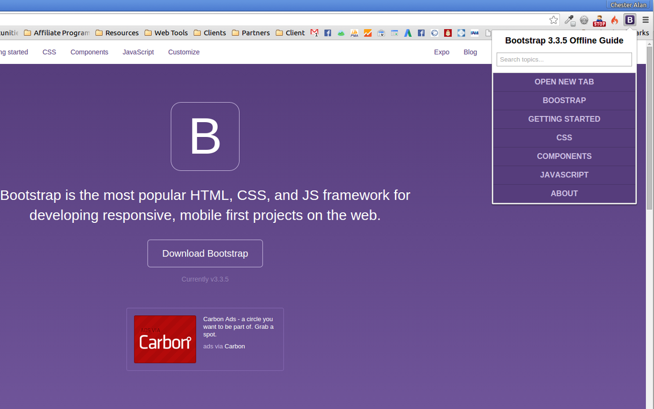 Bootstrap 3.3.x Offline Guide截图3