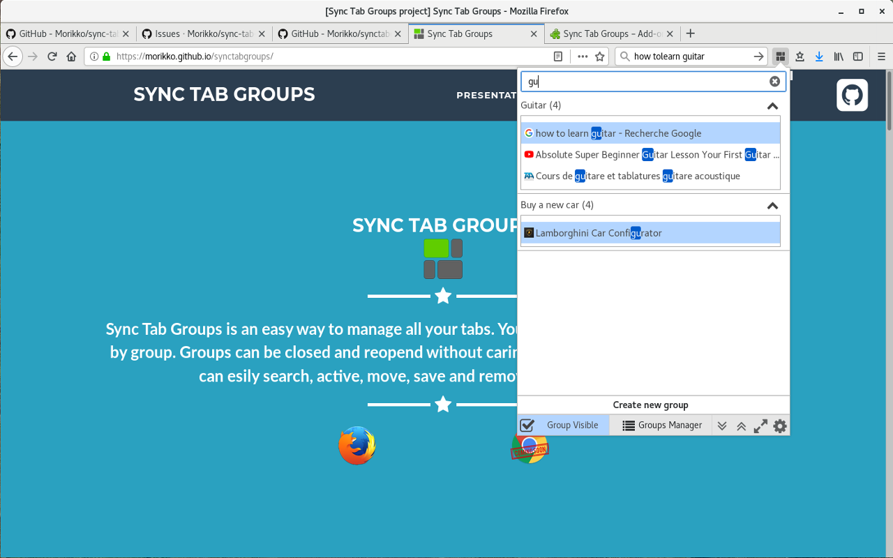 Sync Tab Groups截图3