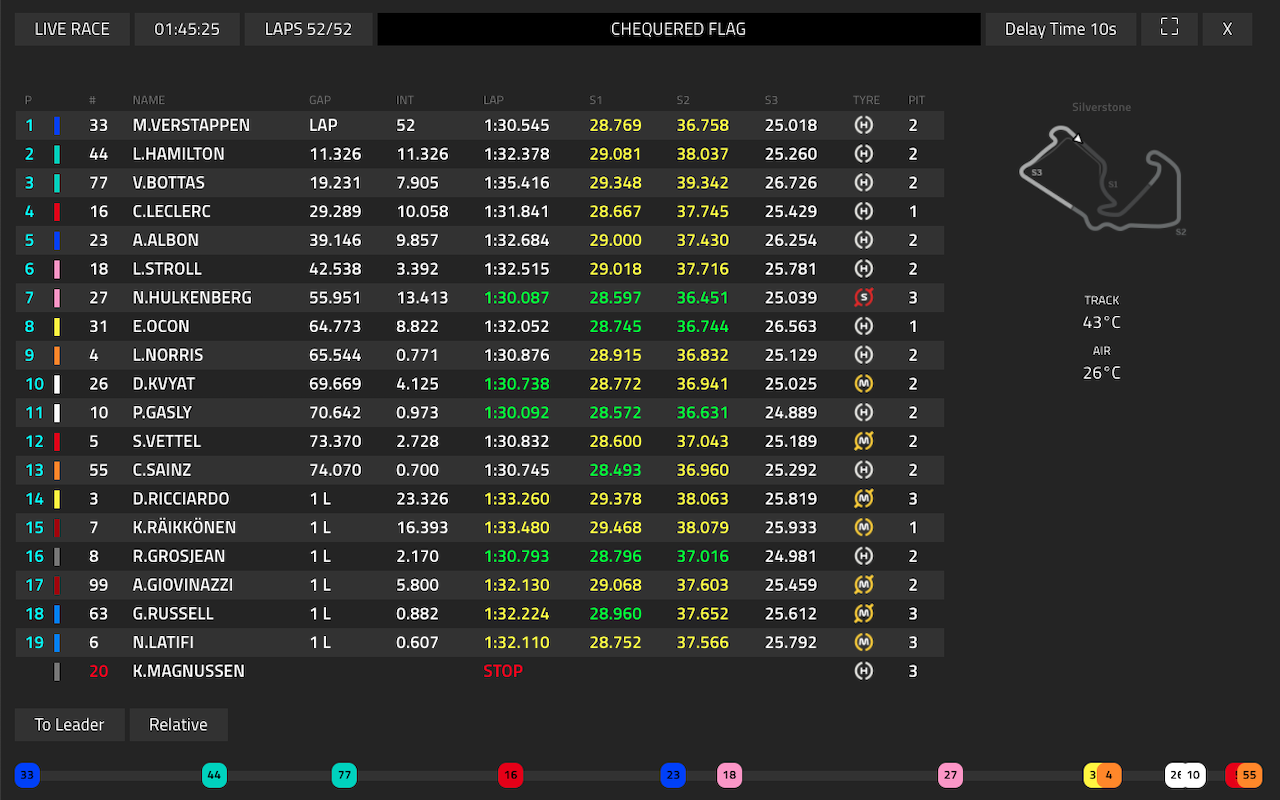 F1 Delayed Live Timing截图1