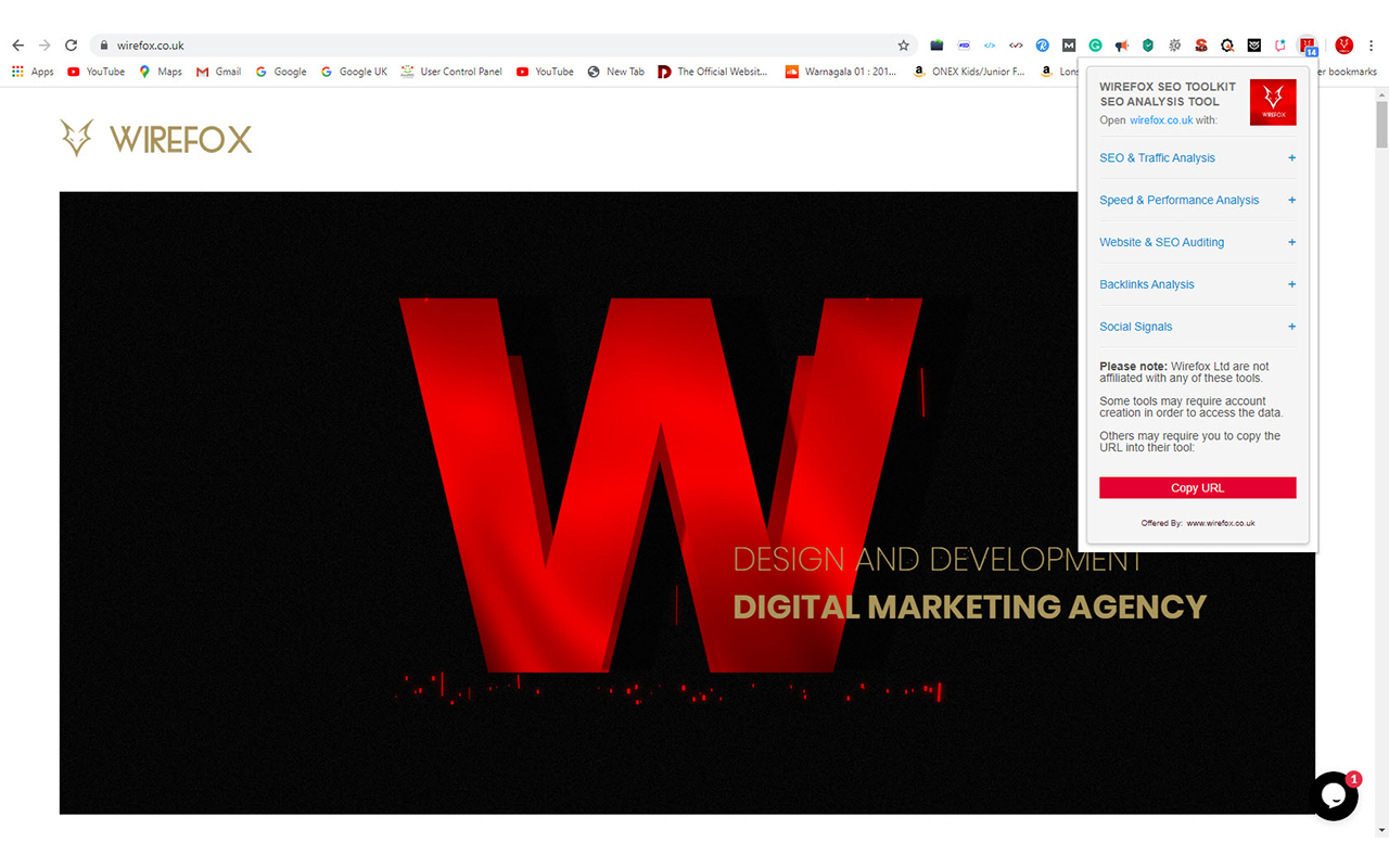 WIREFOX SEO TOOLKIT - SEO ANALYSIS TOOL截图1