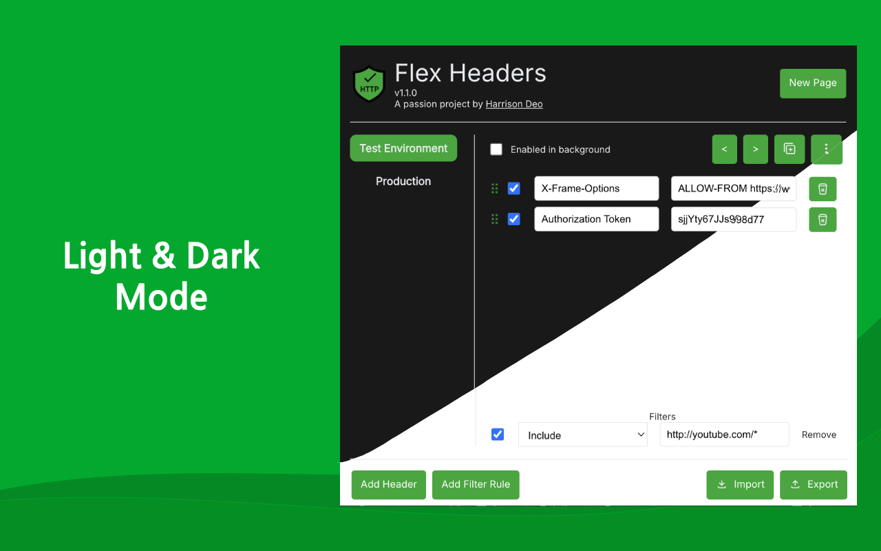 FlexHeaders - Edit HTTP Headers截图1