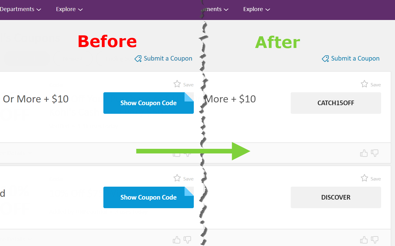 Coupon Code Unhider截图2