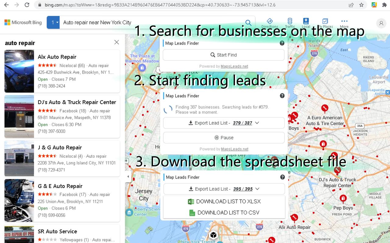 Maps Scraper & Leads Extractor - MapsLeads.net截图1