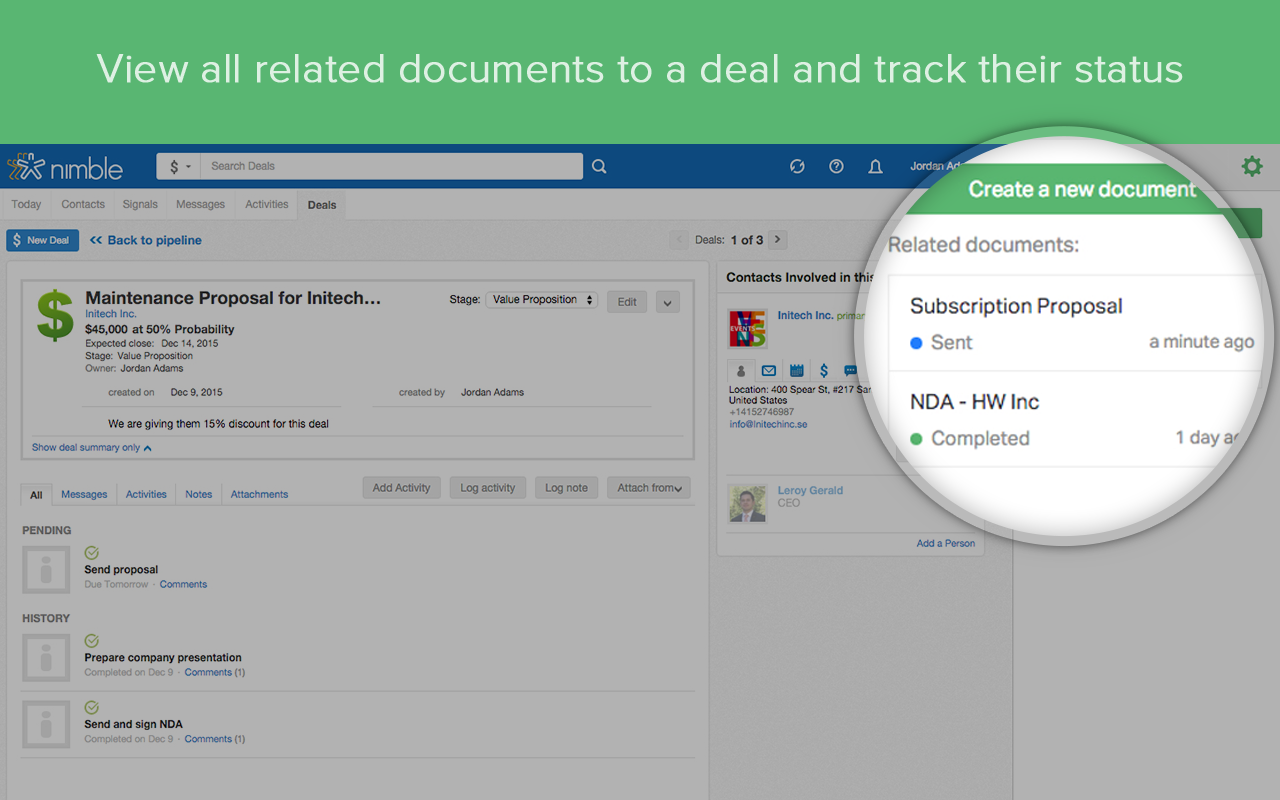 Documents Automation for Nimble CRM截图1