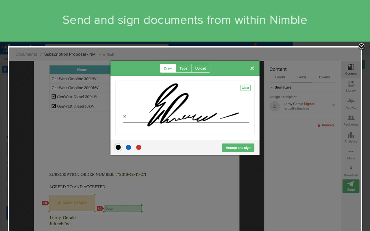 Documents Automation for Nimble CRM截图2