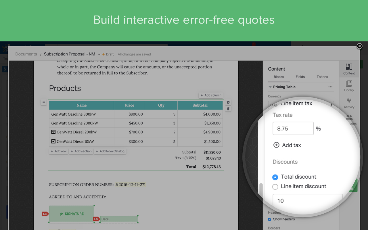 Documents Automation for Nimble CRM截图3