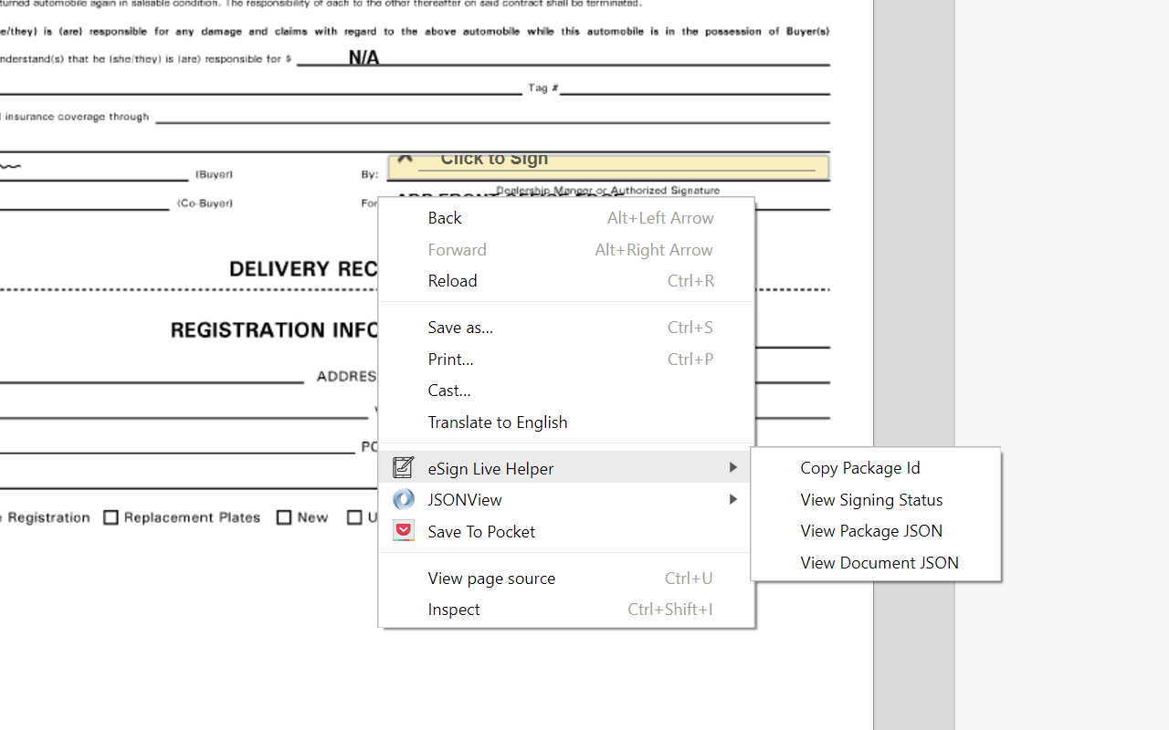 eSign Live Developer Helper截图1