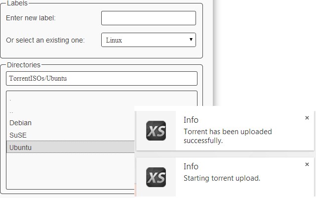 Xirvik .torrent to seedbox uploader截图2