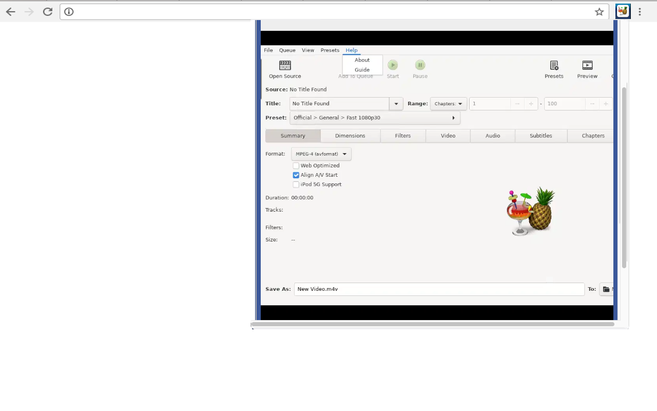 Handbrake - 视频转换器截图2