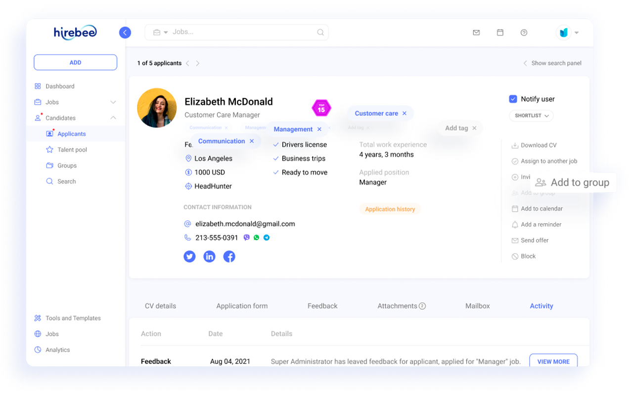 Hirebee截图3