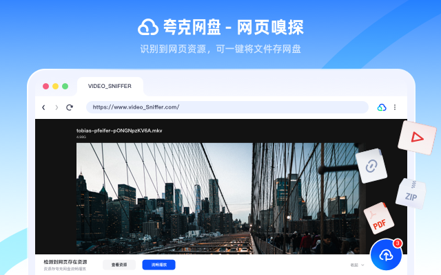 夸克网盘-网页嗅探截图2