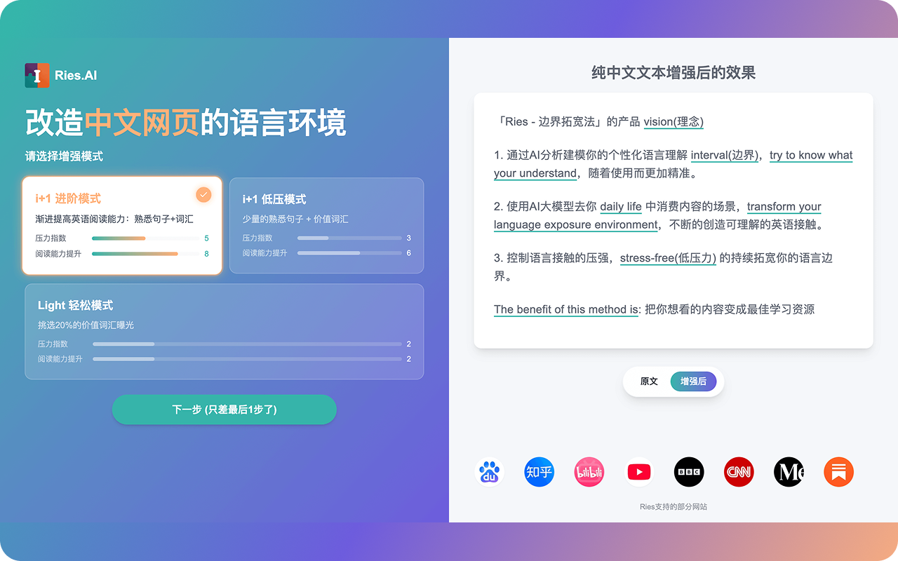 Ries - Learn language naturally in a native environment截图5