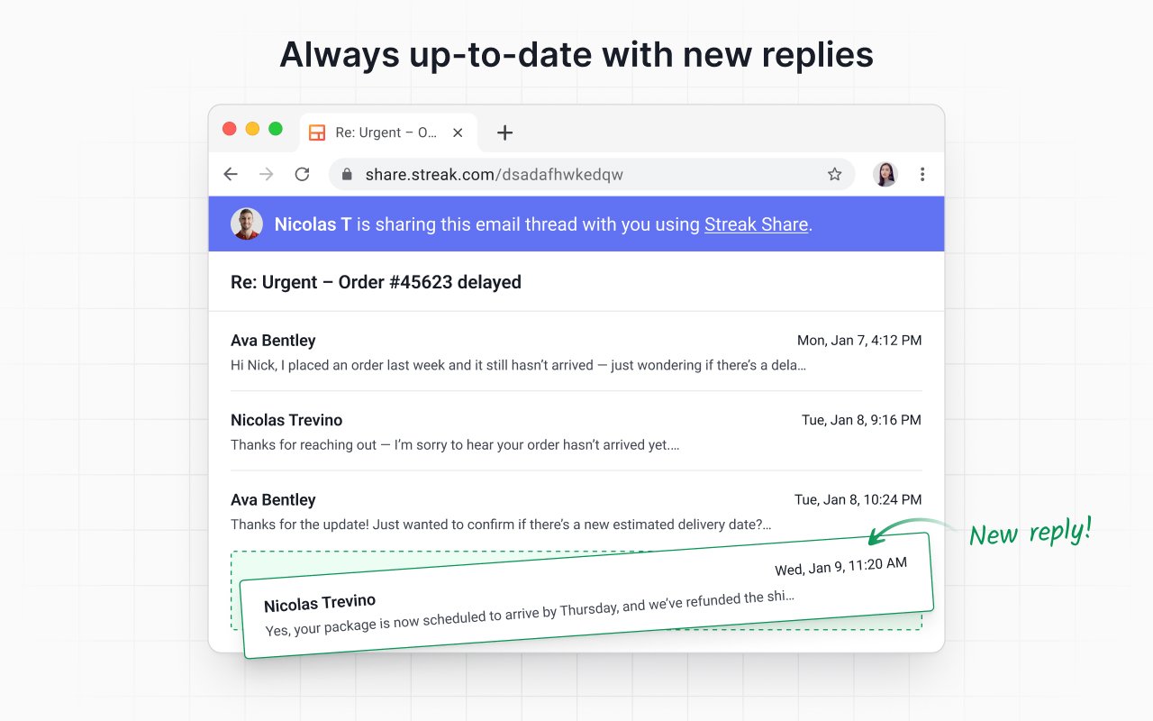 Streak Email Sharing for Gmail截图1