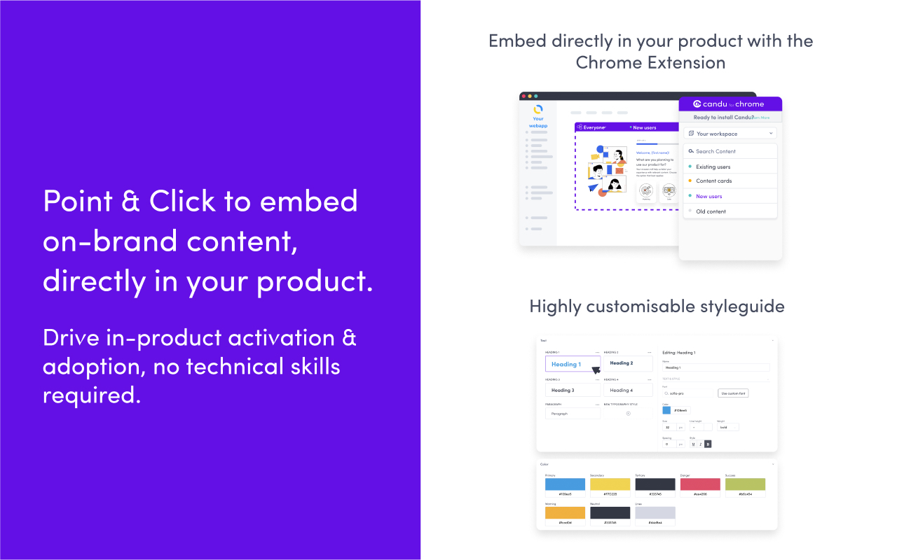 Candu for Chrome: Launch Product Experiences截图3