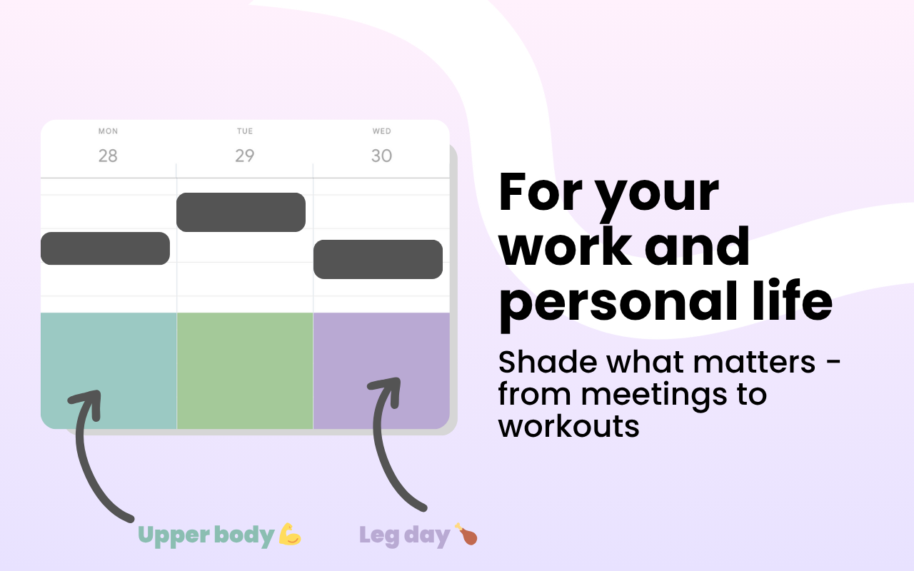 Shade Calendar – Time Blocking for Google Calendar截图5