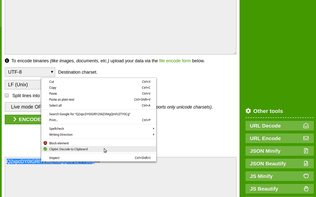 Clip64 Base64 Decoder截图1