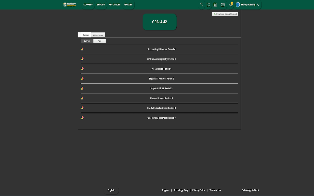 Montville GPA Calculator Schoology截图1