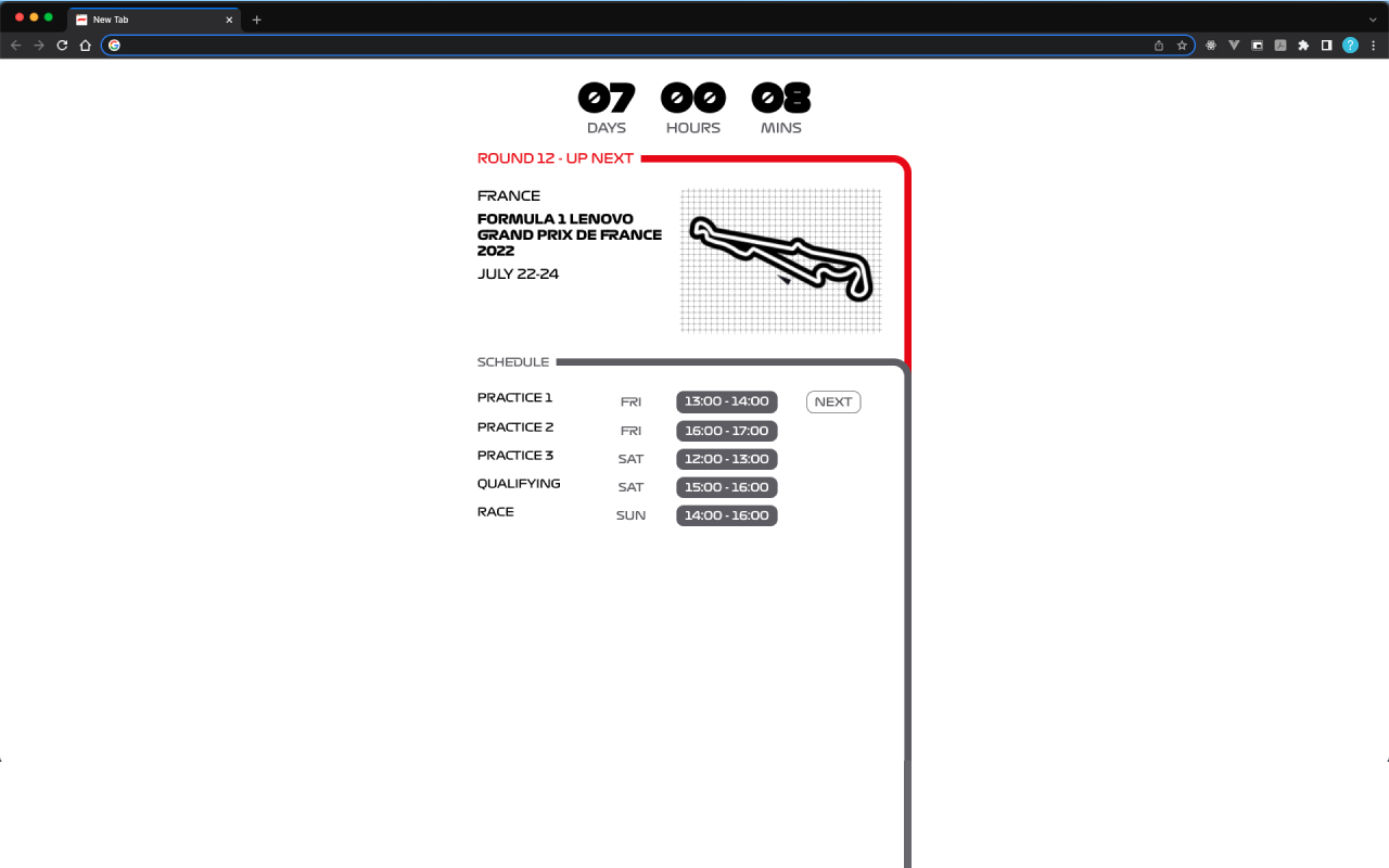 F1 New Tab截图2