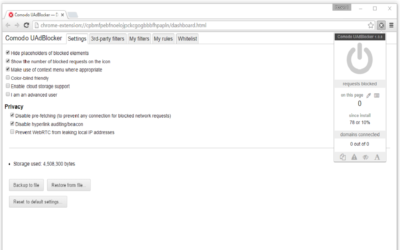 Comodo UAdBlocker截图1