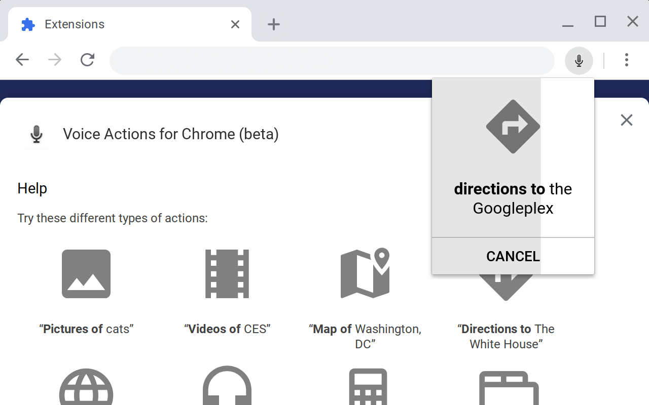 Voice Actions for Chrome截图5
