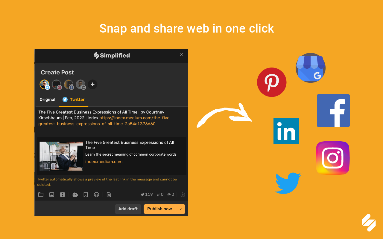 Simplified Chrome Extension截图2