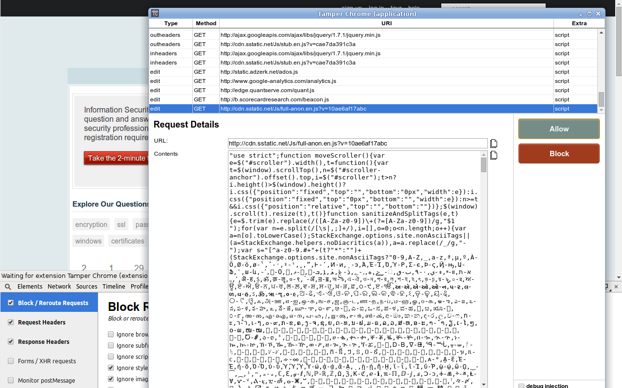 Tamper Chrome (extension)截图3