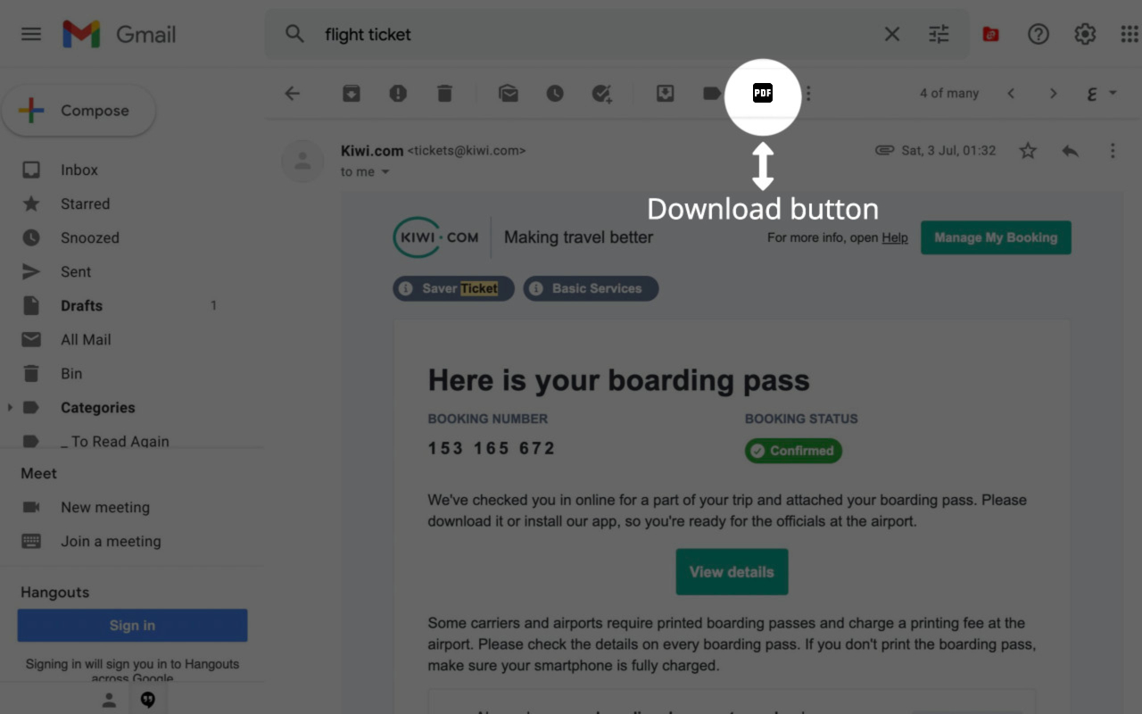 Save Gmail Emails as PDFs (secured by Duffel)截图1