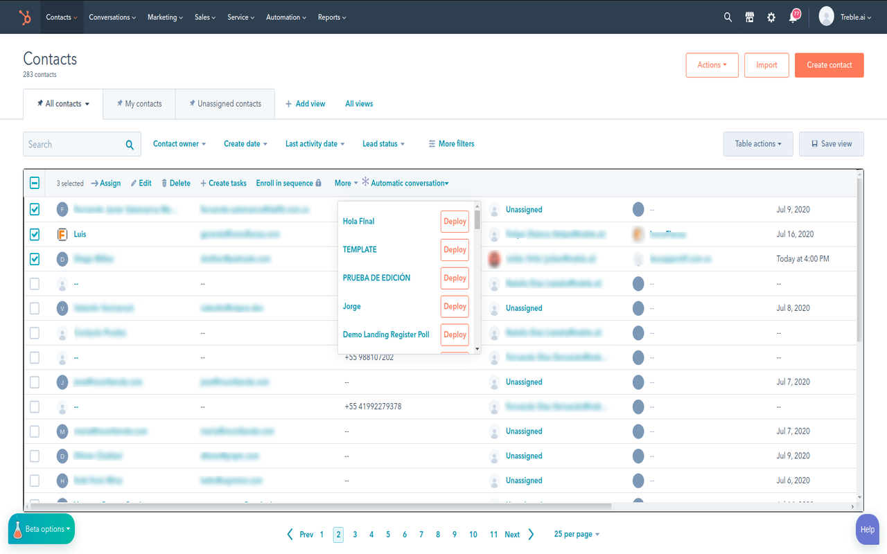 Treble.ai HubSpot Integration截图4