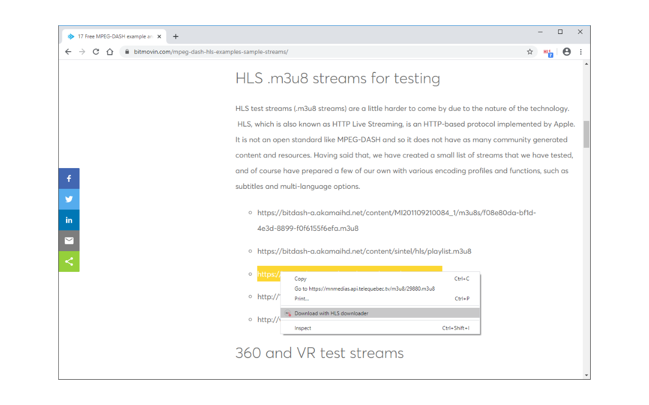 HLS Downloader截图2