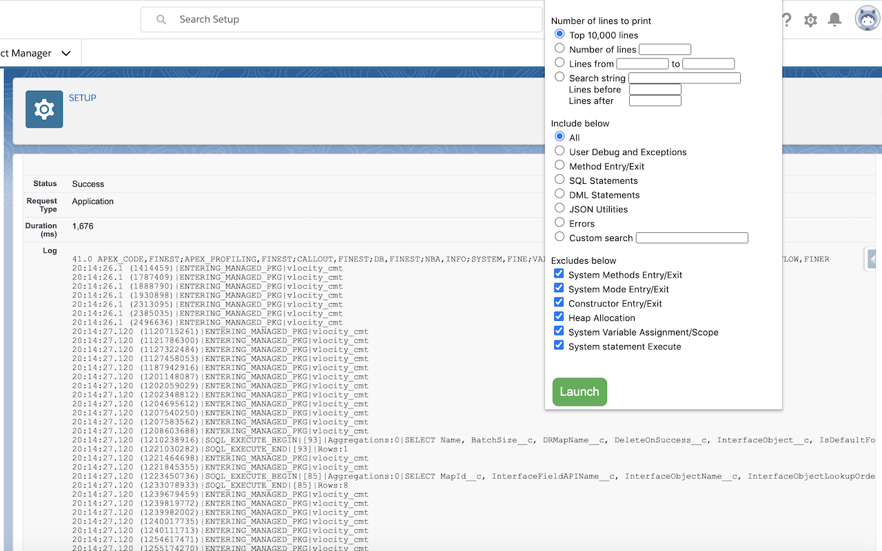 Salesforce Debug Log viewer截图2