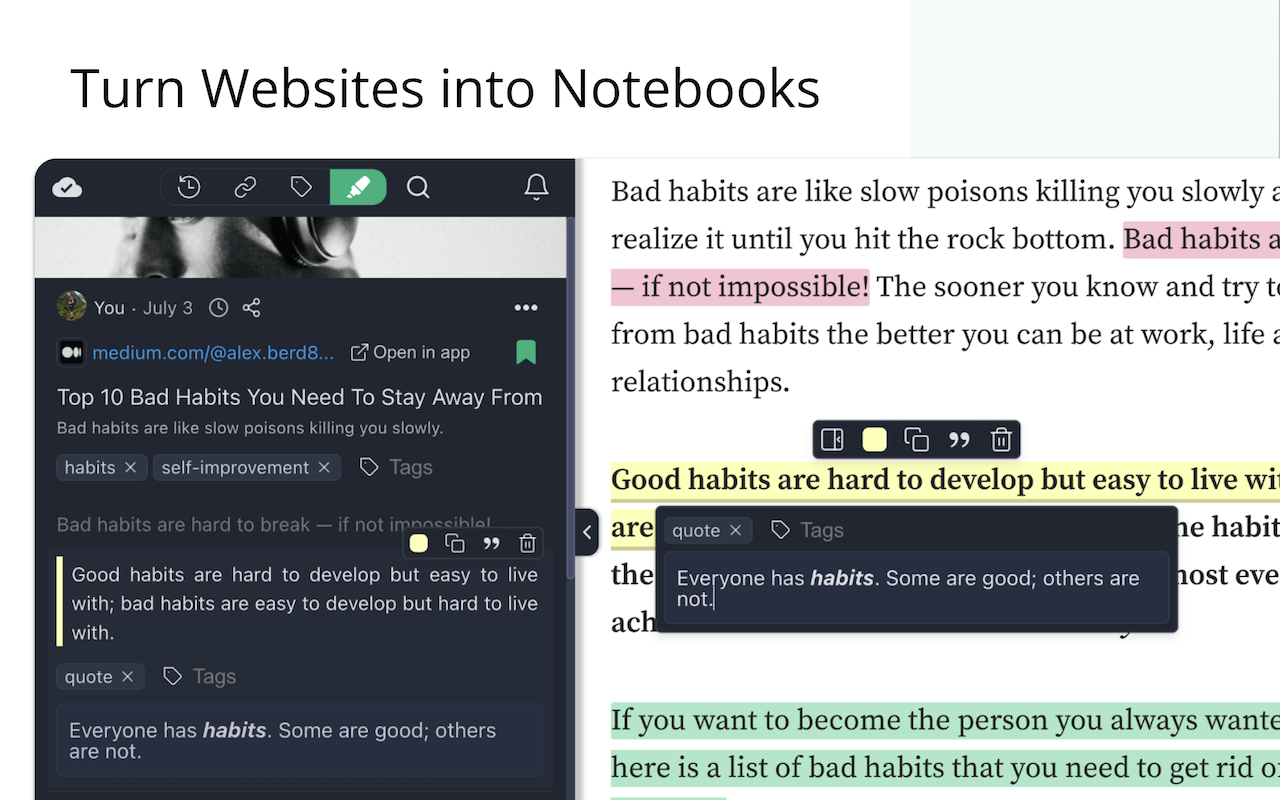Web Highlights: PDF & Web Highlighter + Notes & AI Summary截图3