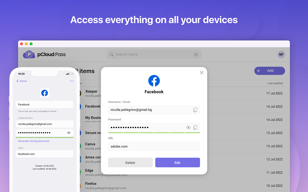 pCloud Pass - Password manager截图2