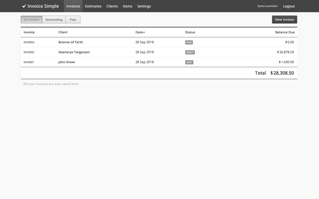 Invoice Simple截图5