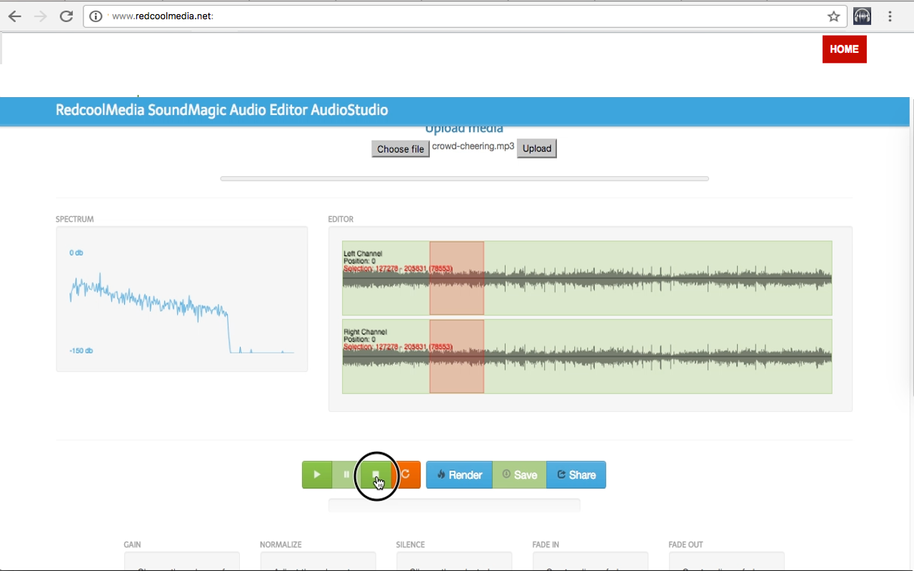 音频文件的 SoundMagic MP3 和 WAV 编辑器截图3