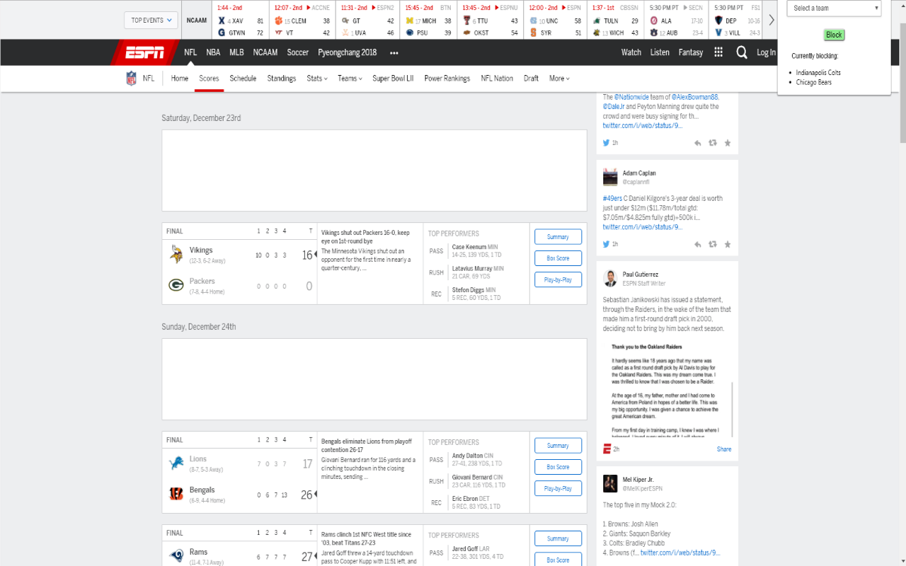 ESPN NFL Score Hider截图1