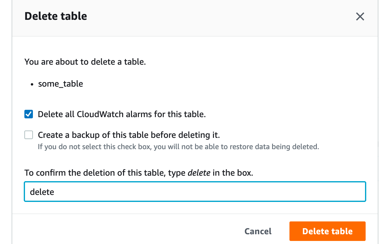 AWS console autofill delete截图2