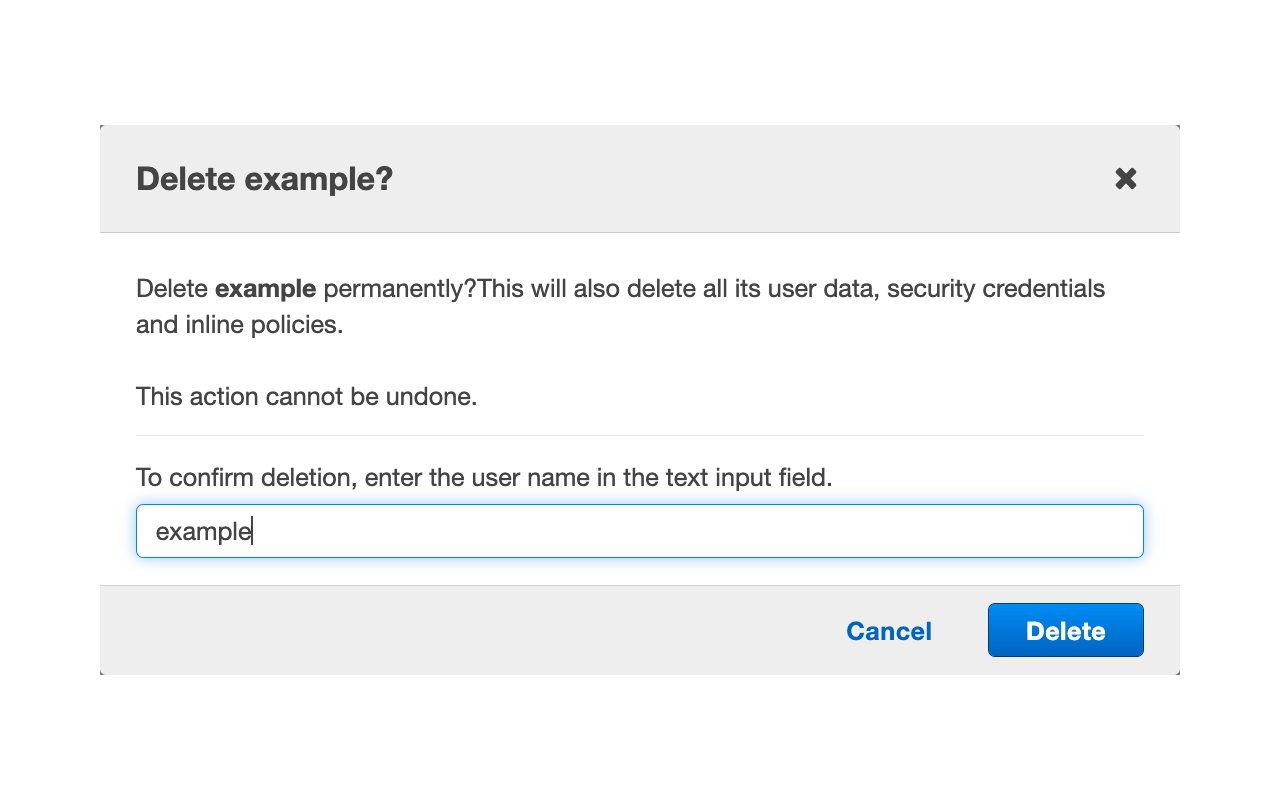 AWS console autofill delete截图4