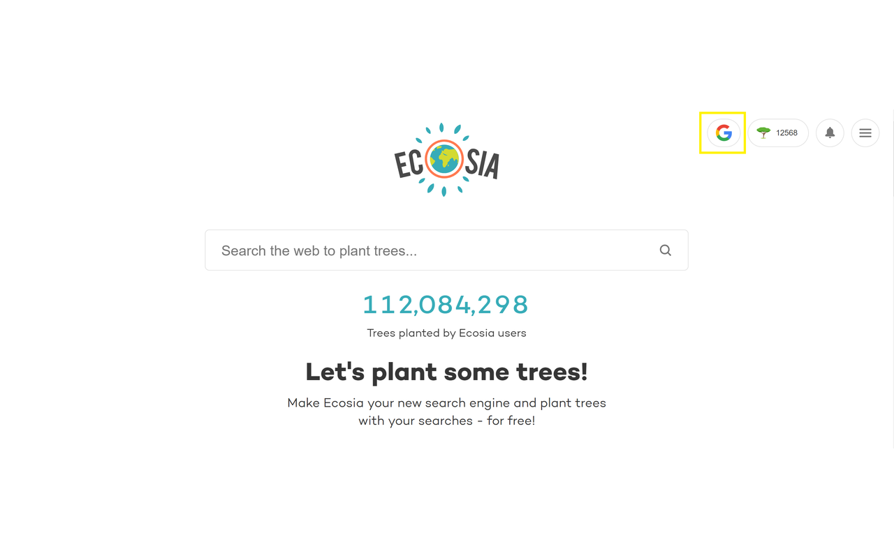 Ecosia with Google截图1